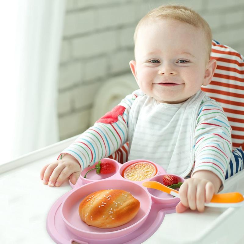 Silicone Baby Plate Feeding Bowl